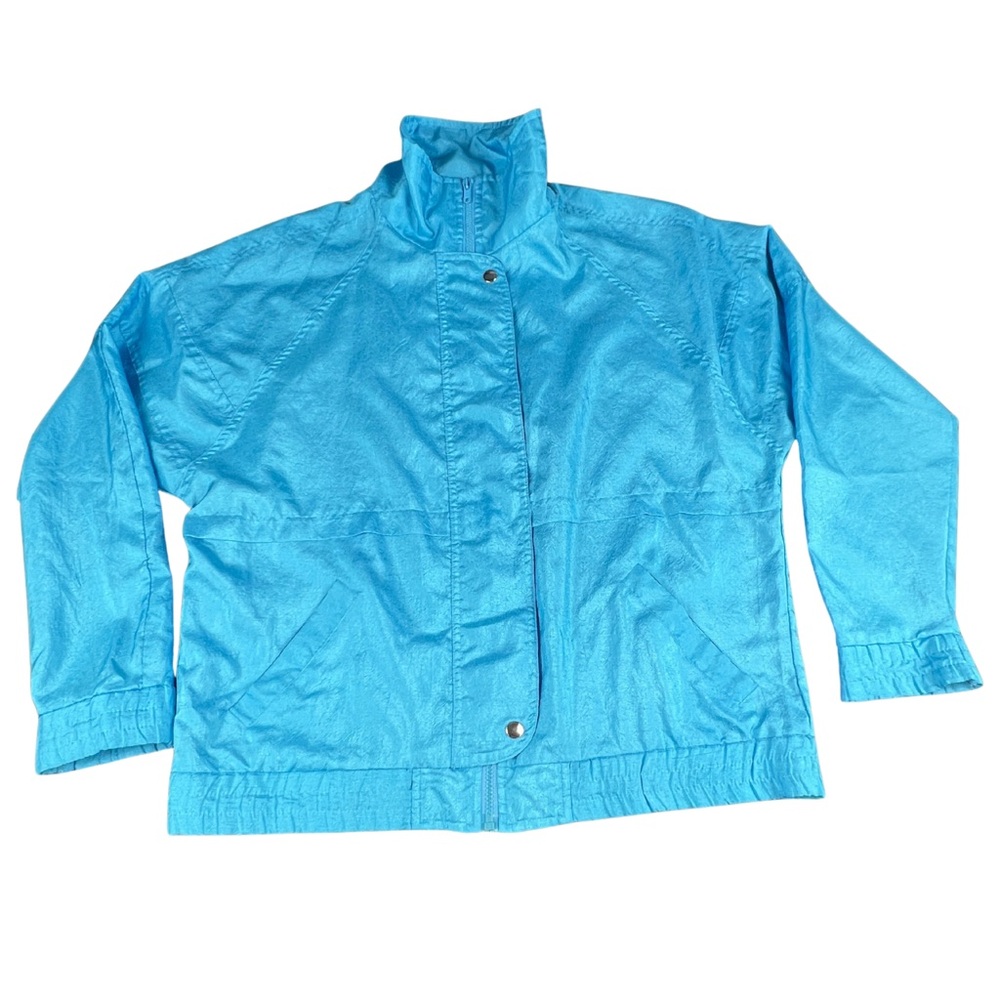 Vintage Casual Club | Electric Blue | 80s Windbreaker Jacket | Size M